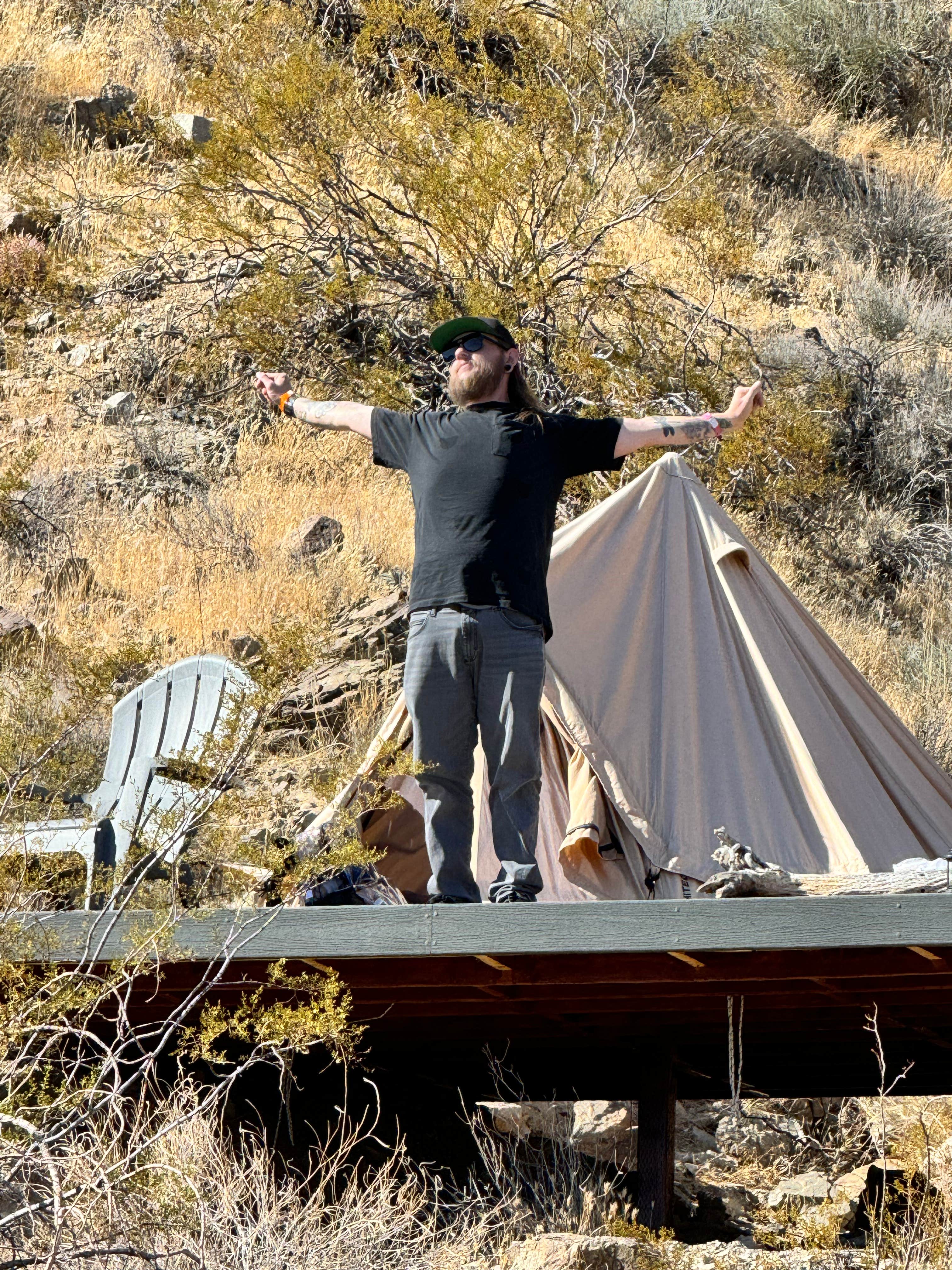 Vegas G.'s photo of tent camping at Vegas Glamping near North Las Vegas, NV
