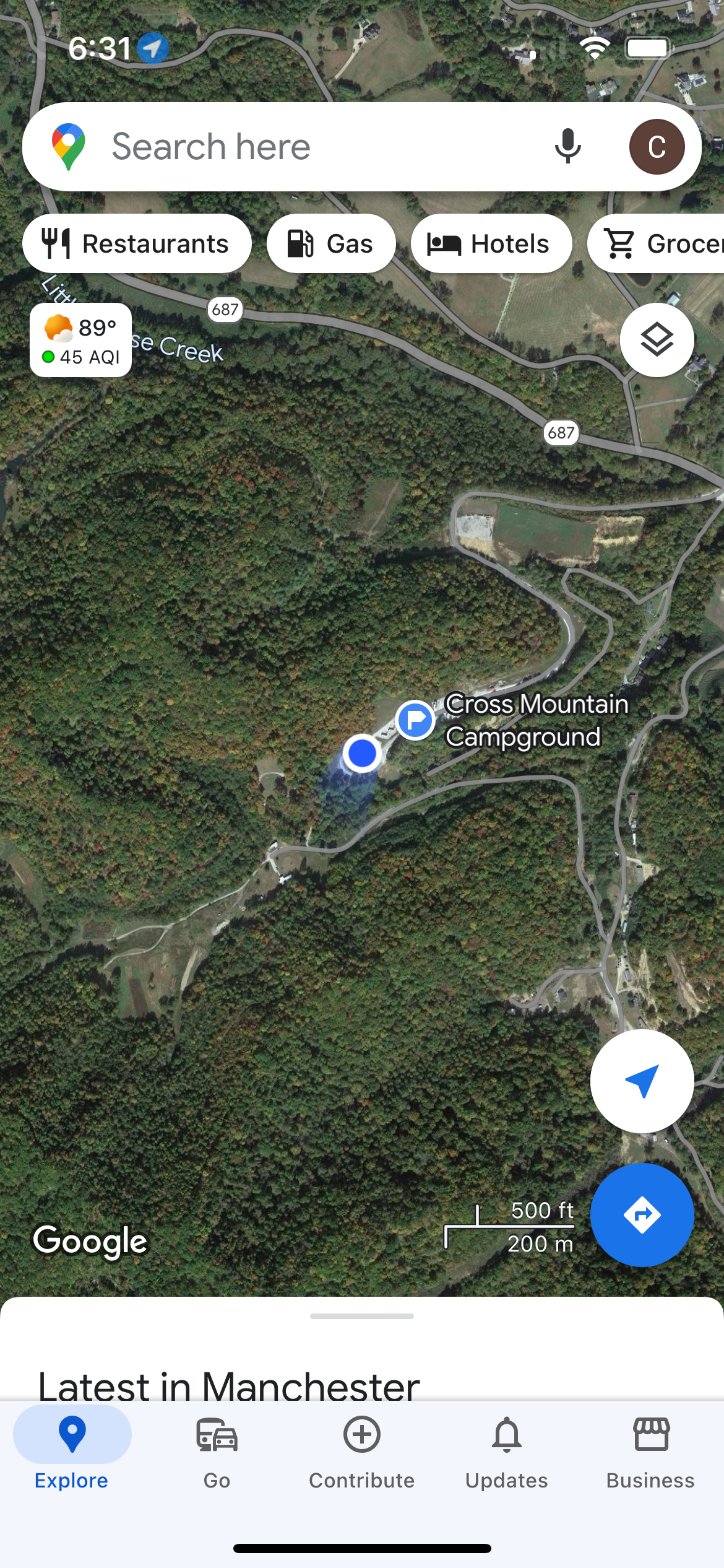 Camper-submitted photo at Cross Mountain Campground near Hazard, KY