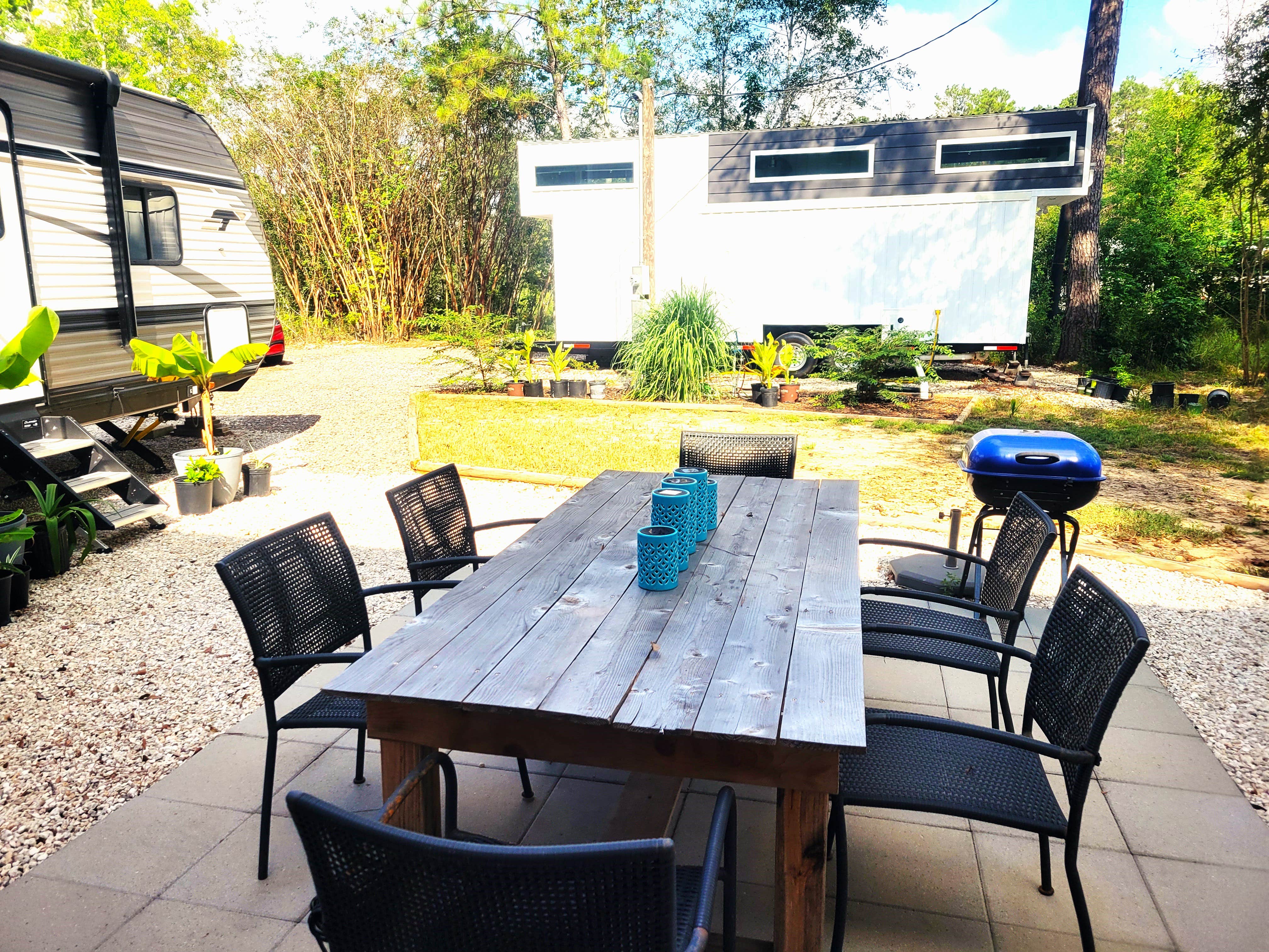Camper submitted image from La Casata Camp and RV Site of Conroe Texas FEATURING 2 tiny homes for rent! - 1
