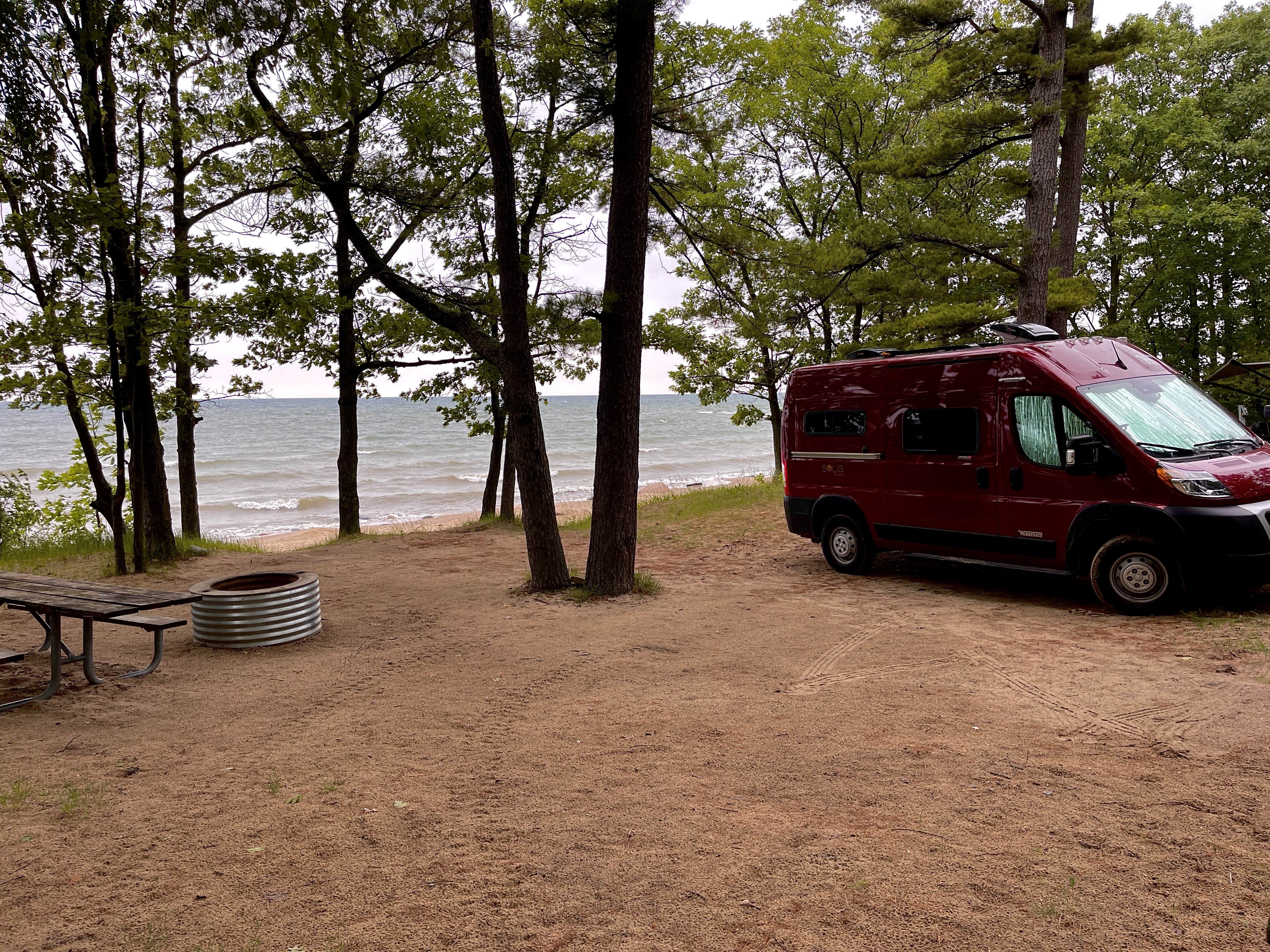 Lee D.'s photo of rv camping at Port Crescent State Park Campground near Au Gres, MI
