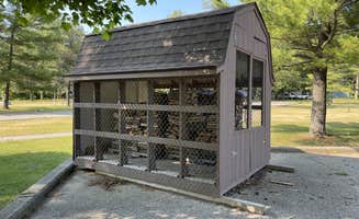 Lee D.'s photo of camping with pets at Port Crescent State Park Campground near Port Hope, MI
