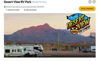 DV M.'s photo of rv camping at Desert View RV Park near Hillsboro, NM