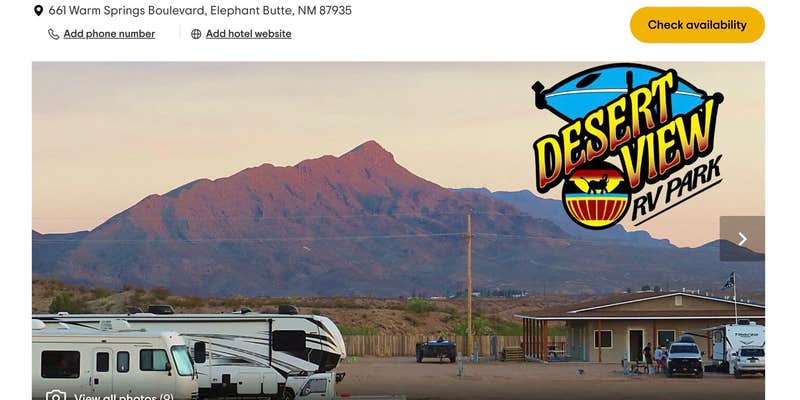 Camper submitted image from Desert View RV Park