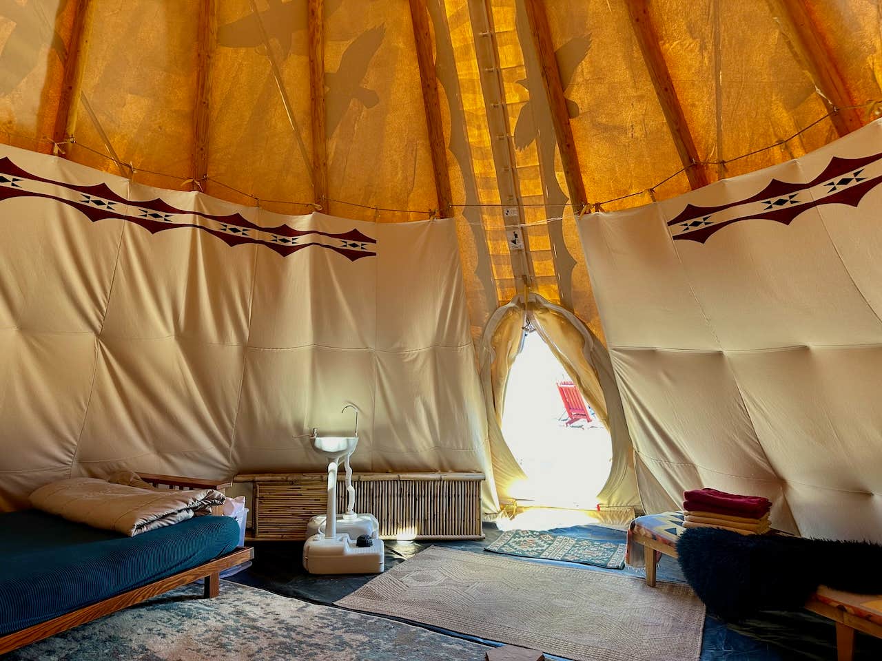 BrightStar C.'s photo of glamping accommodations at Bright Star Campground near Cascade, CO