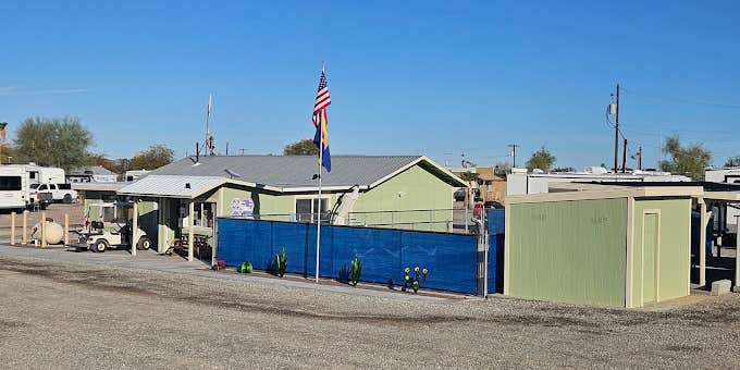 Camper submitted image from American Trails RV Park & Tiny Cabins