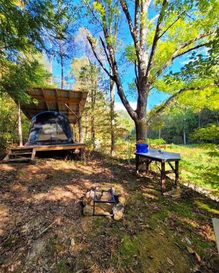 Camping near Oh! Kentucky RV Park & Campground: Plantasia Retreat at Anglin Falls, Bighill, Kentucky