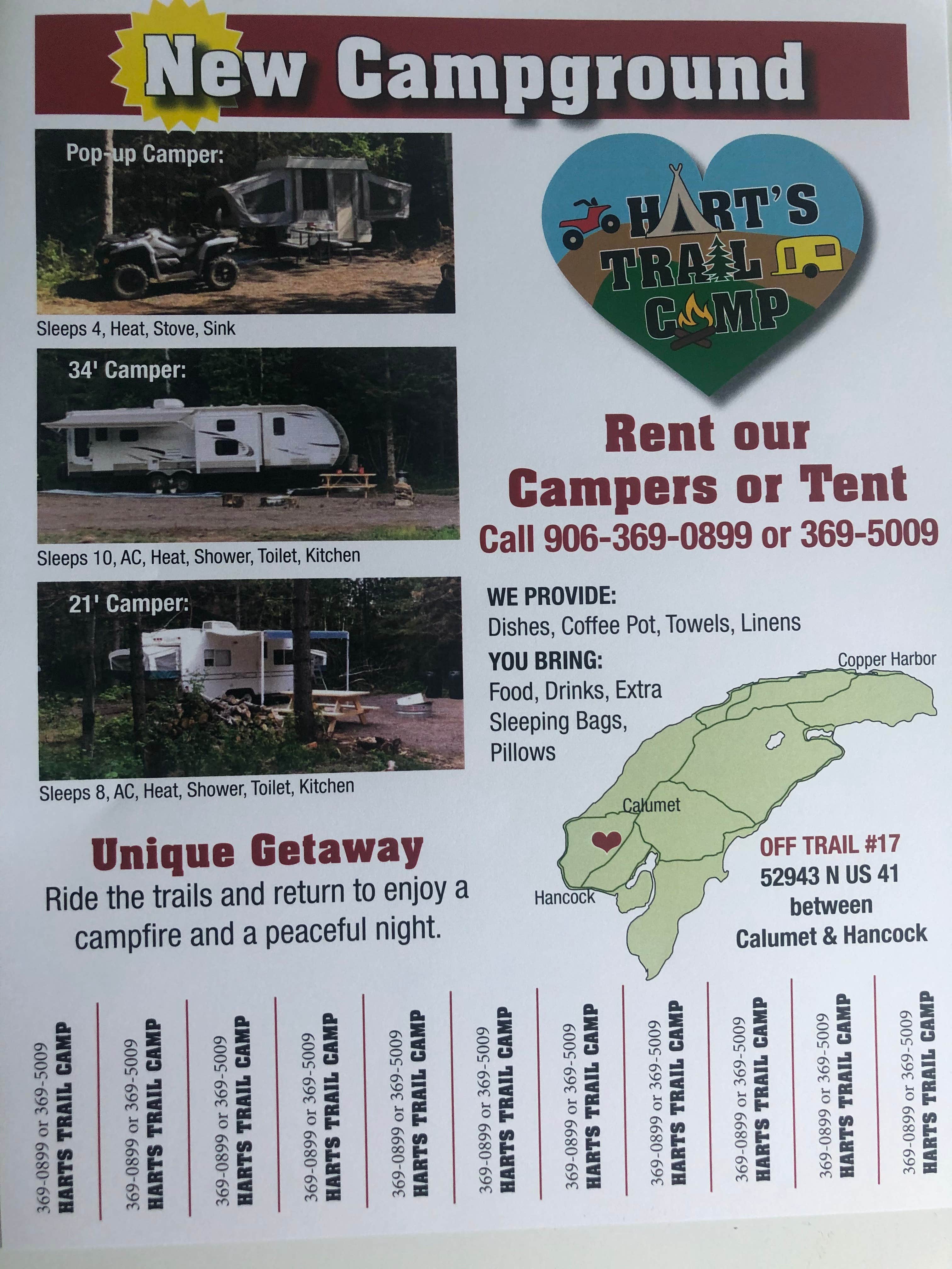 Camper-submitted photo at Harts trail camp LLC near Hancock, MI