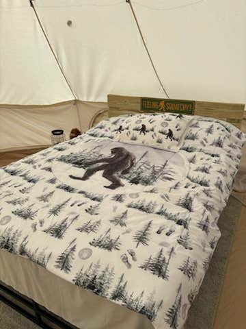 Bethany R.'s photo of glamping accommodations at Bigfoot Ridge near Paw Paw, WV