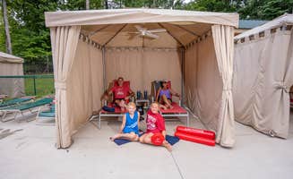 Chelsea F.'s photo of glamping accommodations at Sun Outdoors Lake Rudolph near Hartford, KY