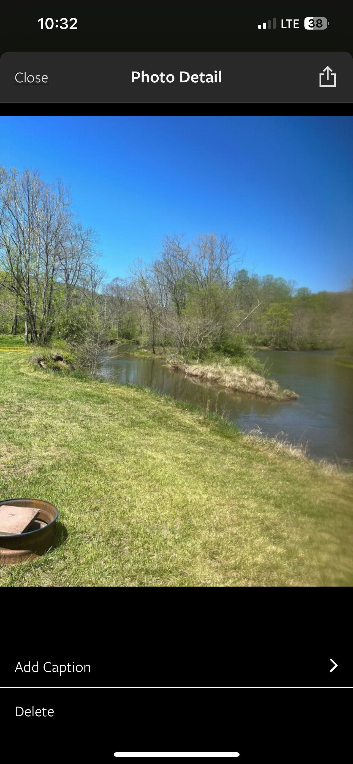 Camper-submitted photo at Shirleys’ River Retreat near Buchanan, VA