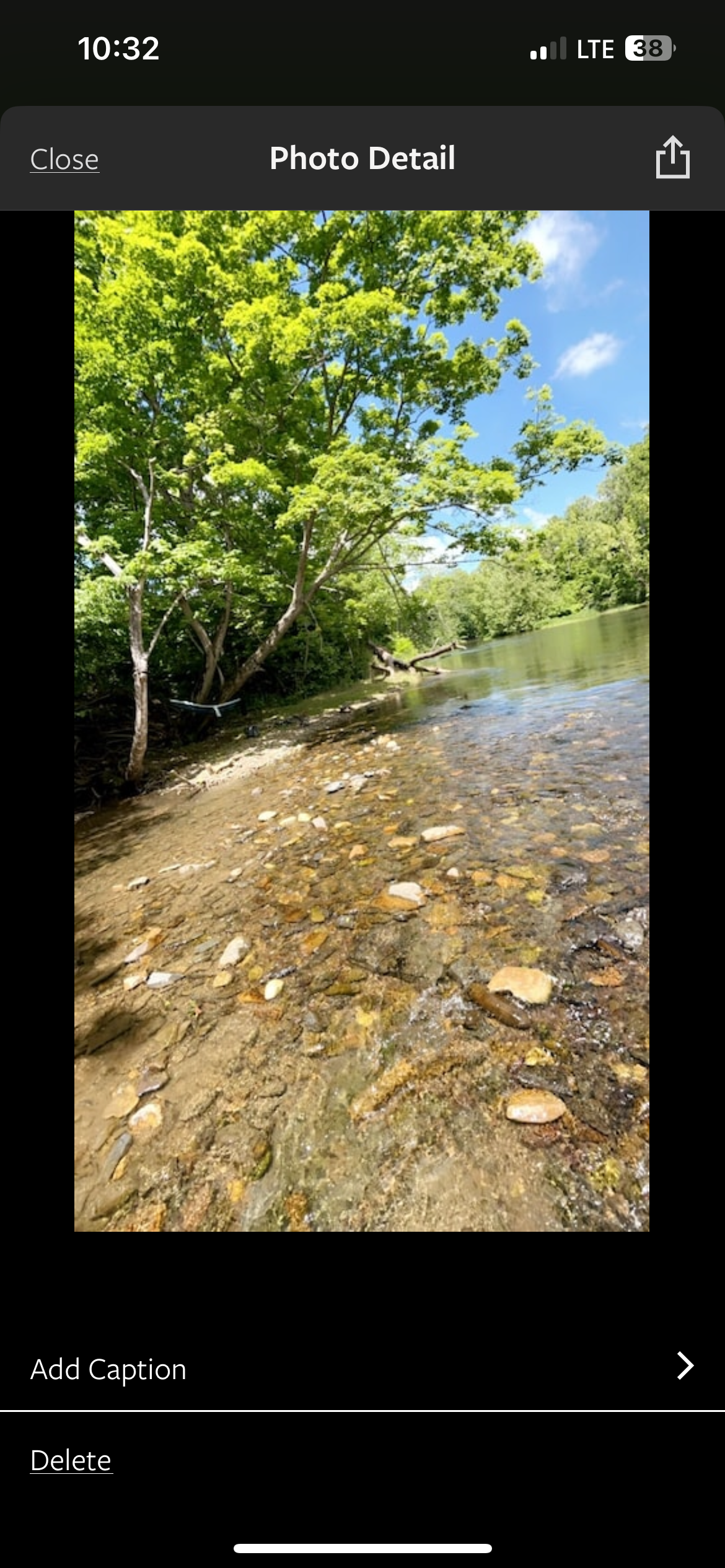 Camper-submitted photo at Shirleys’ River Retreat near Buchanan, VA