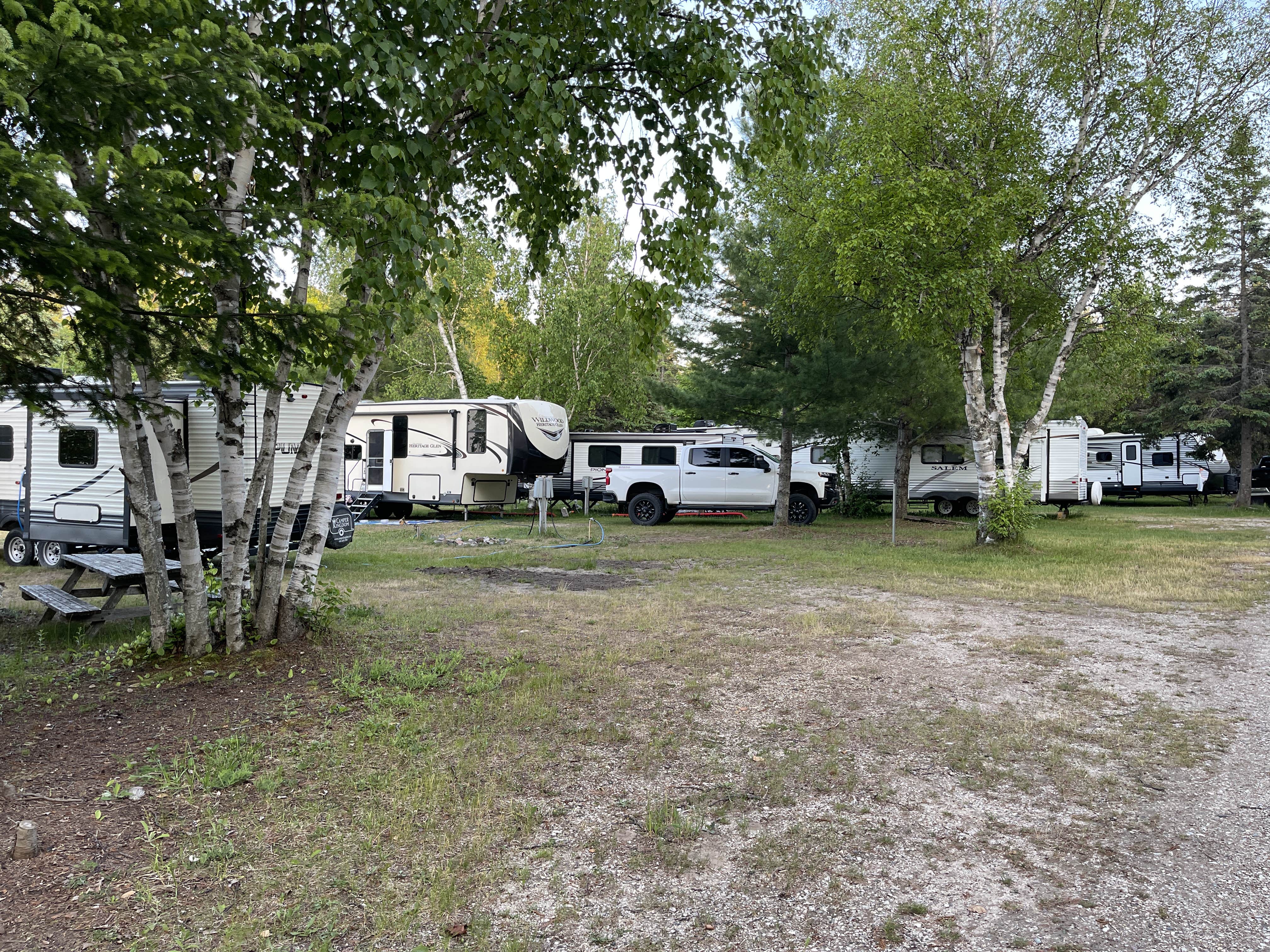 Lee D.'s photo of rv camping at Roberts Landing Campground near Rudyard, MI