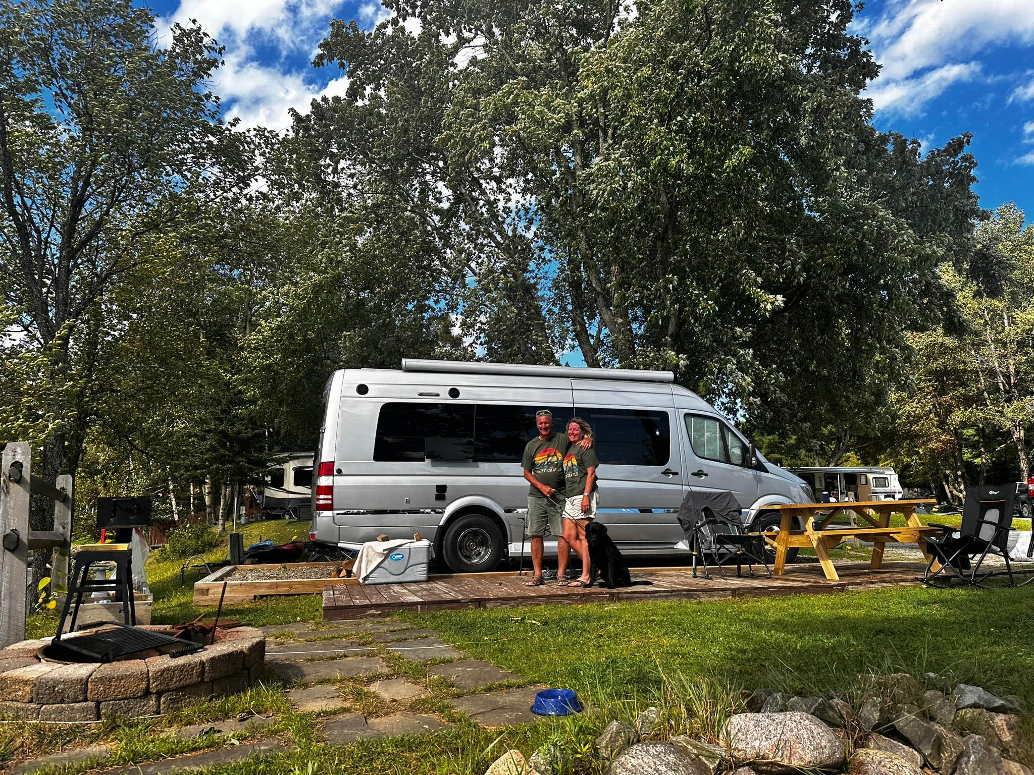 Paul B.'s photo of camping with pets at Birch’s Lakeside Campground and Marina near Paul Smiths, NY