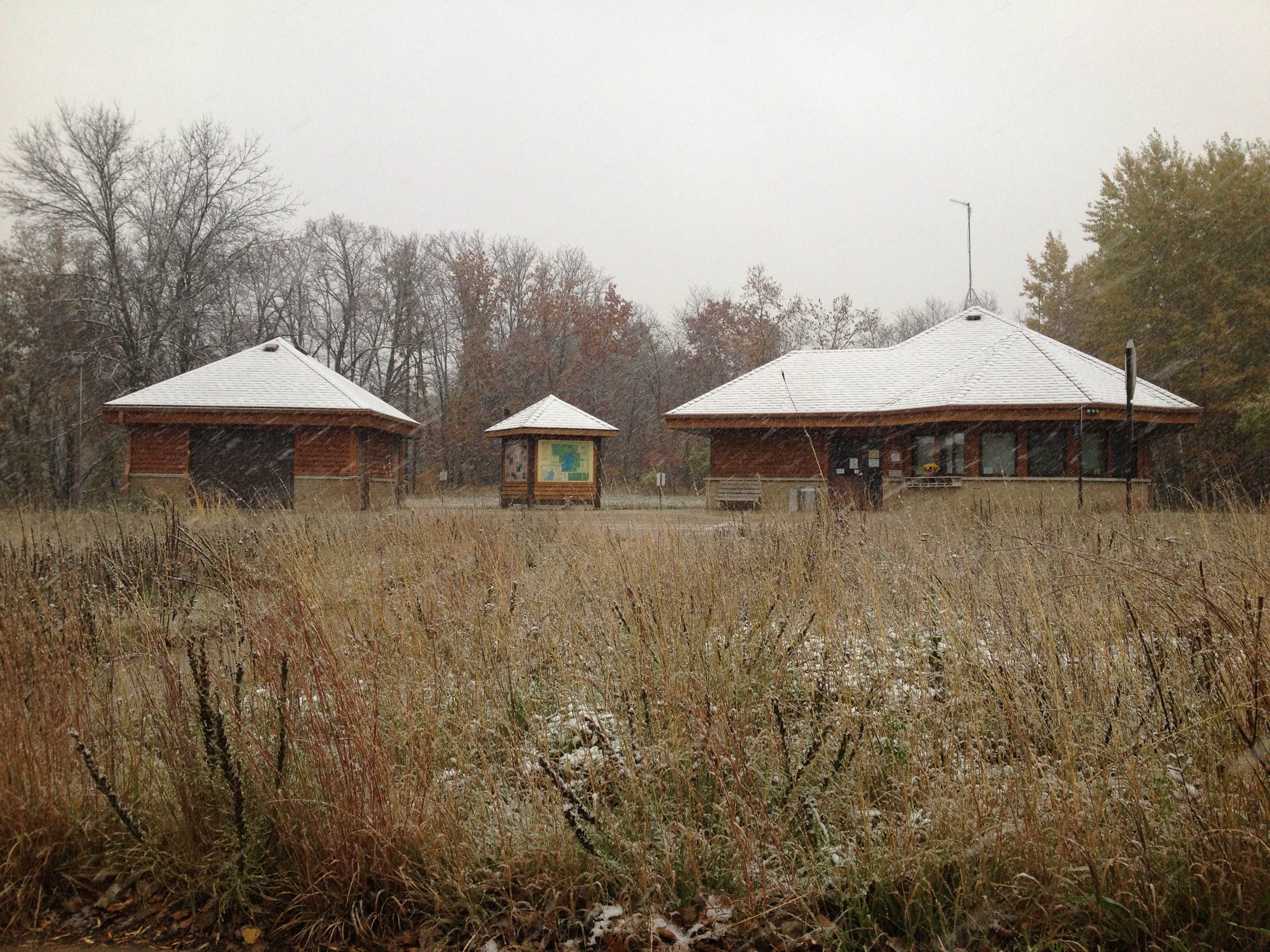 Ellen F.'s photo of a cabin at Lake Carlos State Park Campground near Holdingford, MN
