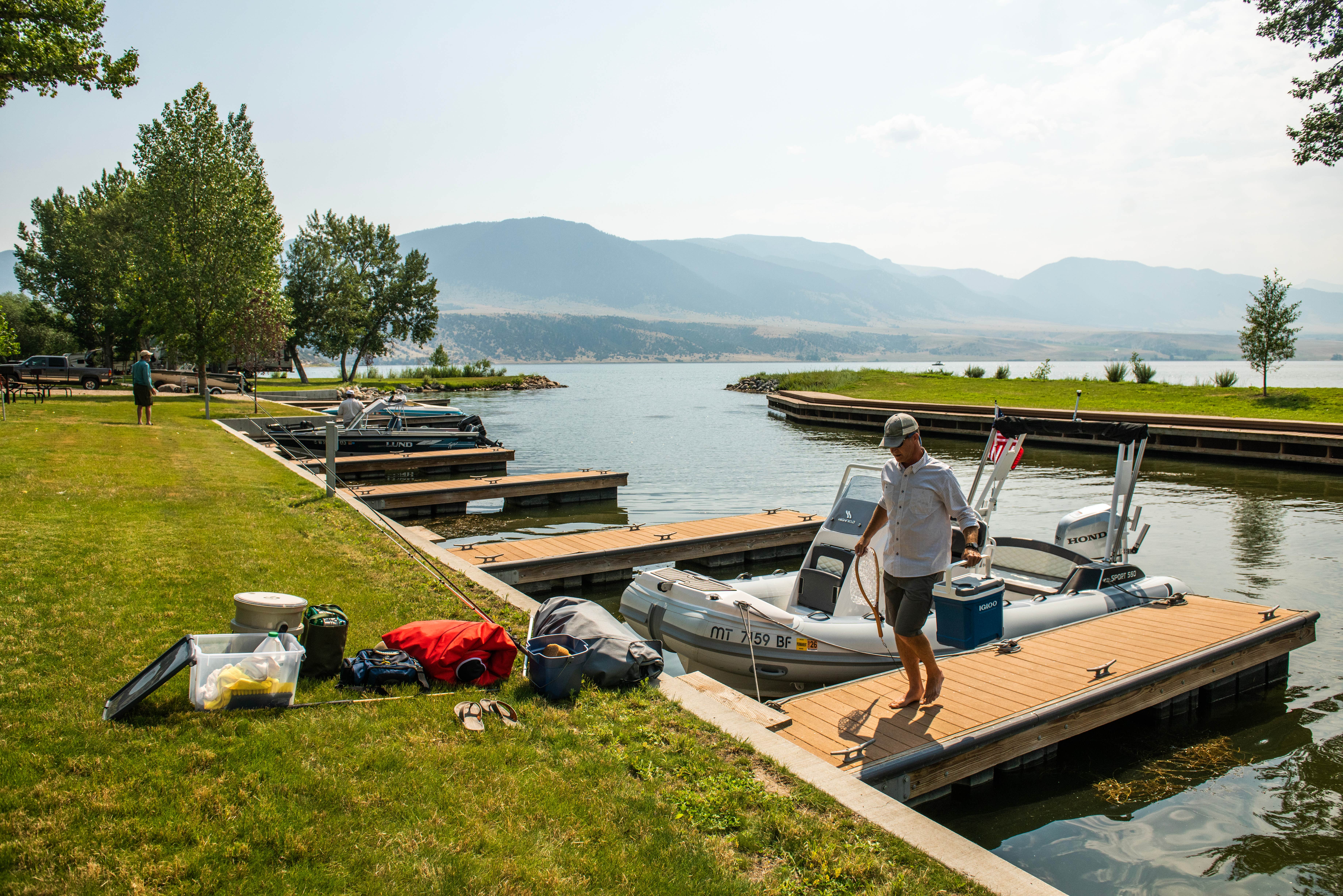 Camper-submitted photo at Lakeshore Cabins and Campground near Norris, MT