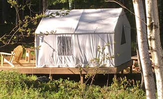 The Dyrt's photo of glamping accommodations at Tamarack at Running Fox Berry Farm near New Salem, MA