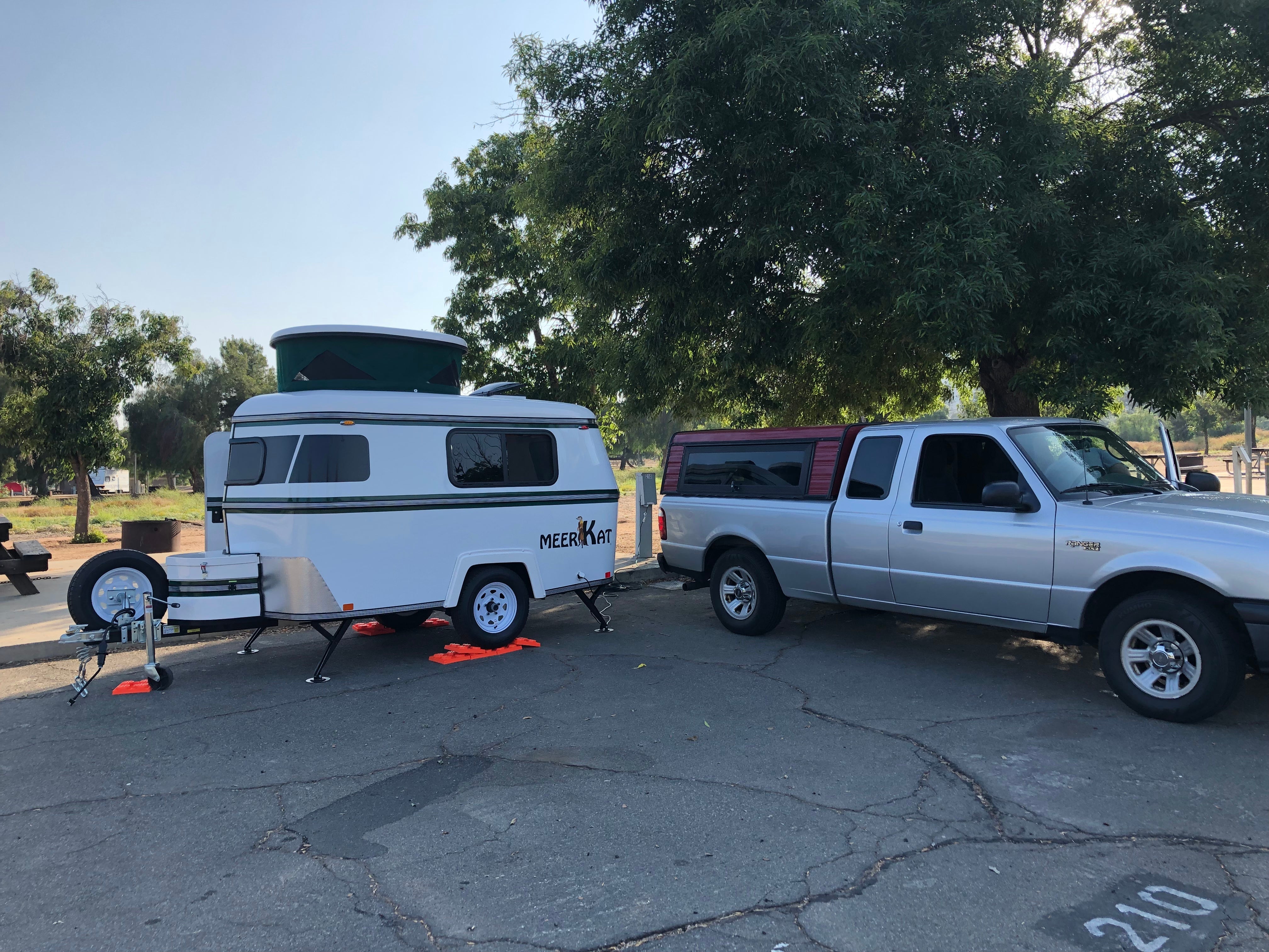 Parking lot camping, zillions of squirrels!
