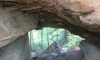 Camping near Nocomas Pass : Middle Fork Campground — Natural Bridge State Resort Park, Slade, Kentucky