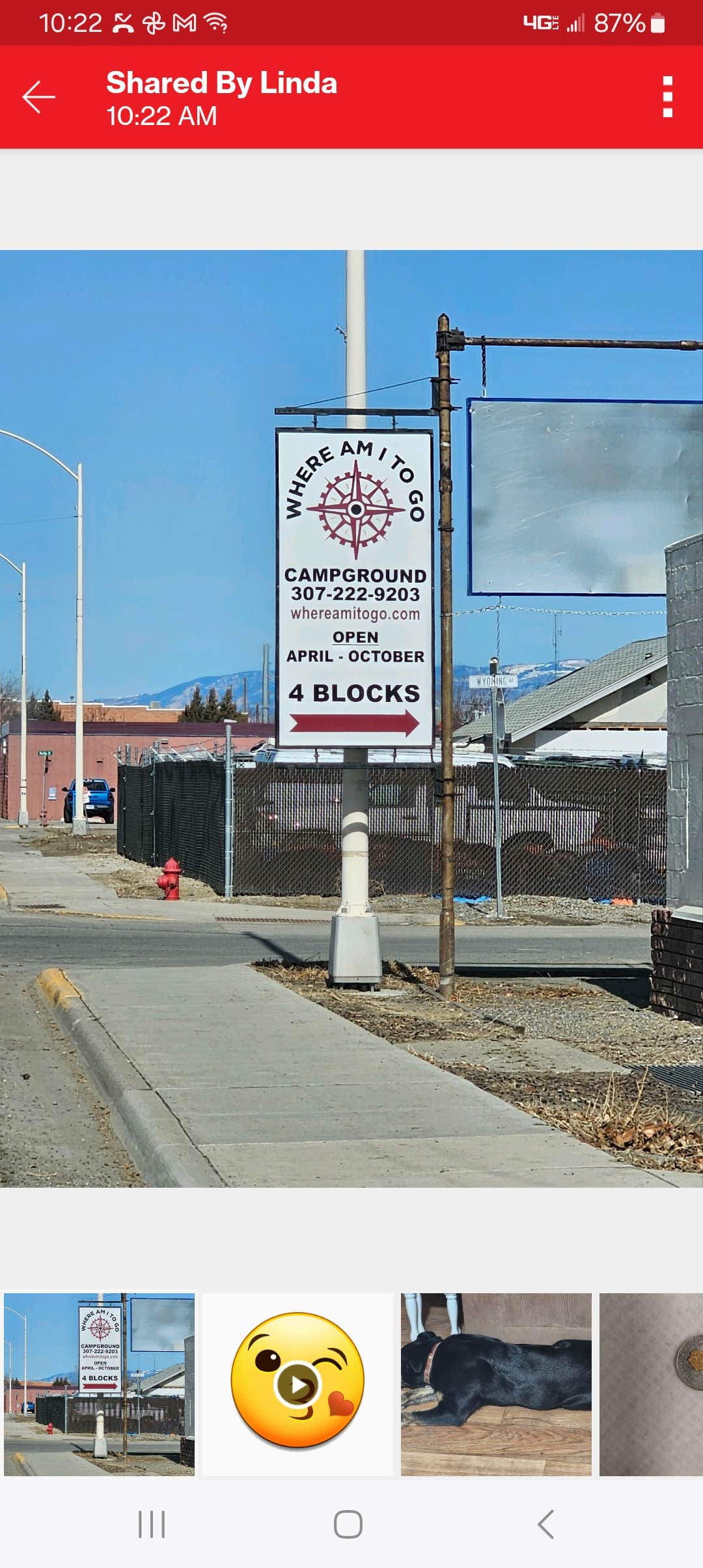 Camper-submitted photo at Where Am I to Go Campground near Greybull, WY