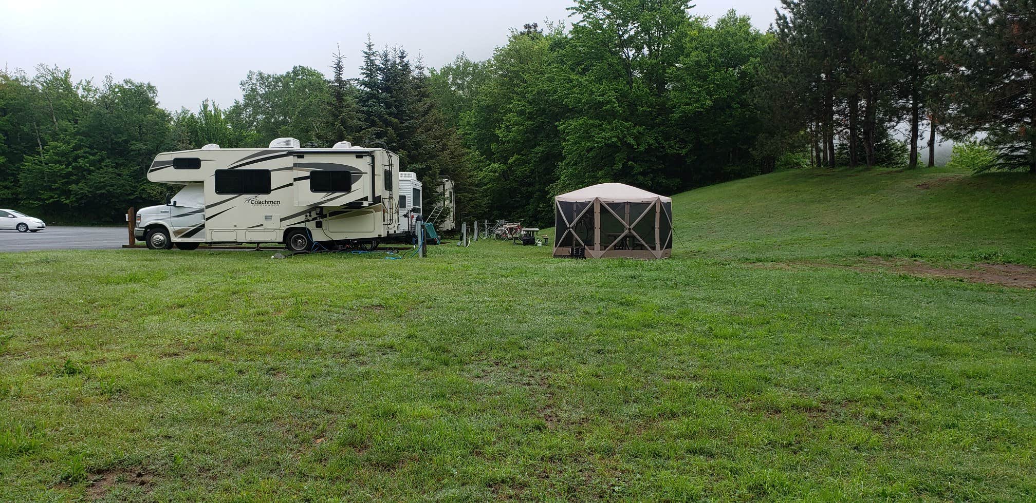 Jean C.'s photo of rv camping at Cannon Mountain RV Park — Franconia Notch State Park near Barre, VT