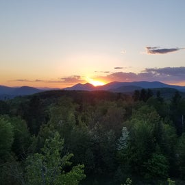 Sunset view from firetower