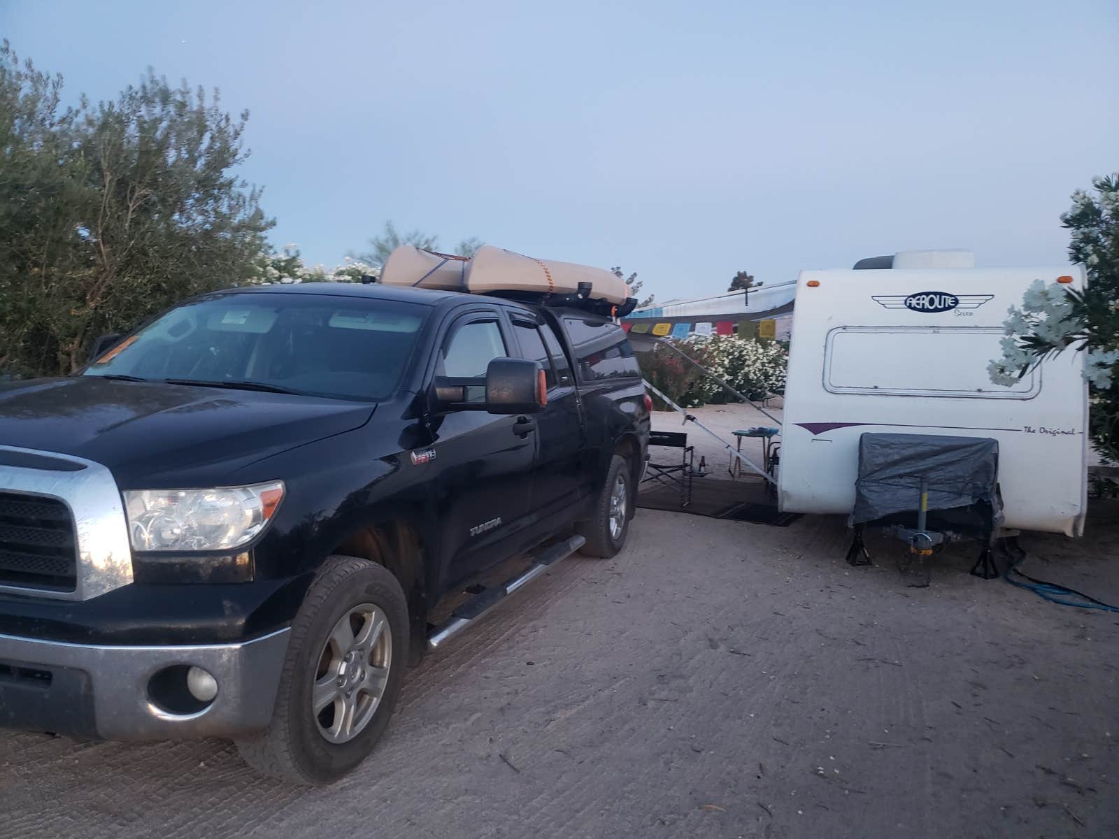 Samantha  T.'s photo of rv camping at Joshua Tree Lake RV & Campground near Twentynine Palms, CA