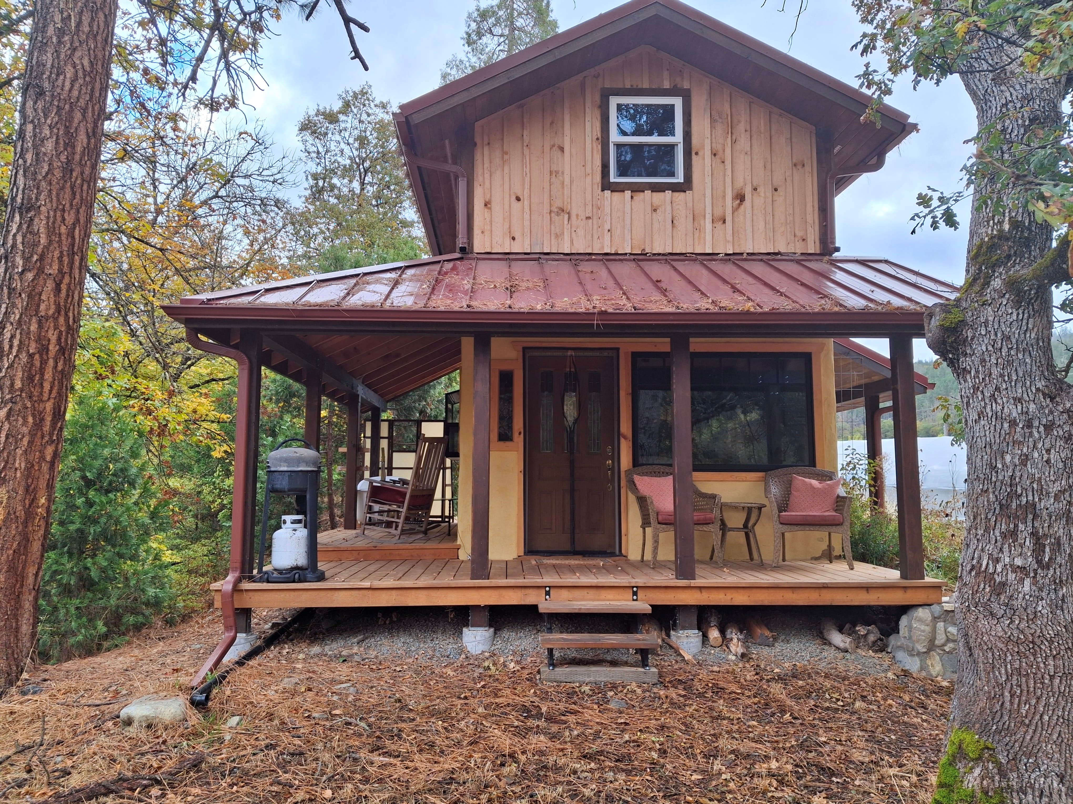 Carla D.'s photo of a cabin at Sanctuary on the River near Wilderville, OR