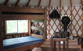 Allison K.'s photo of glamping accommodations at Cuyuna Country State Recreation Area Campground near Fort Ripley, MN