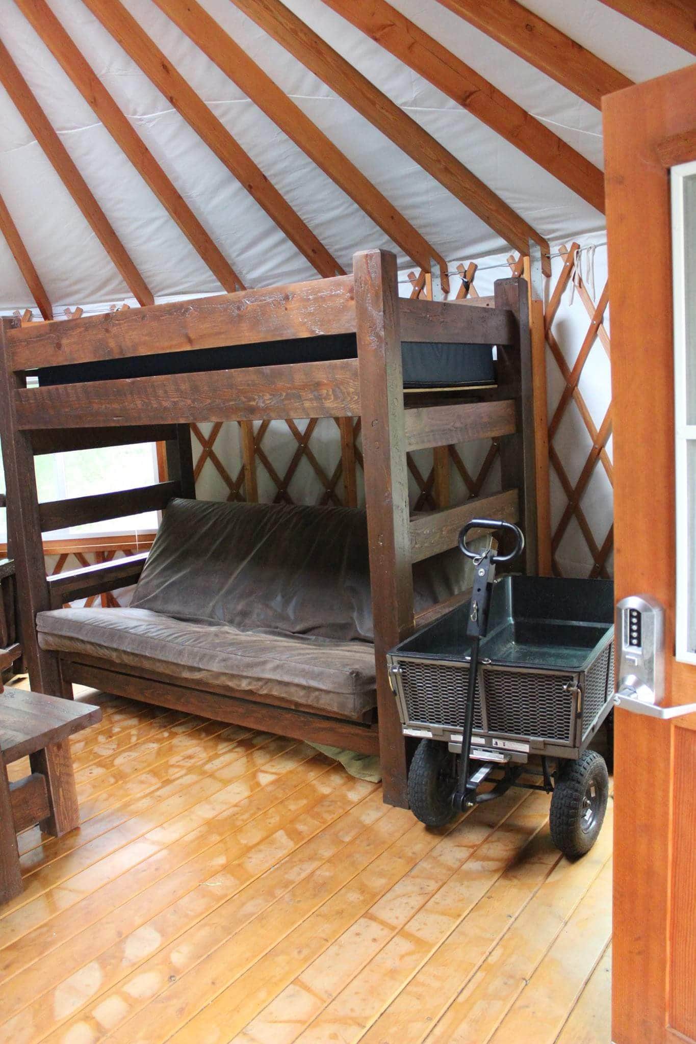 Allison  K.'s photo of glamping accommodations at Cuyuna Country State Recreation Area Campground near Ironton, MN