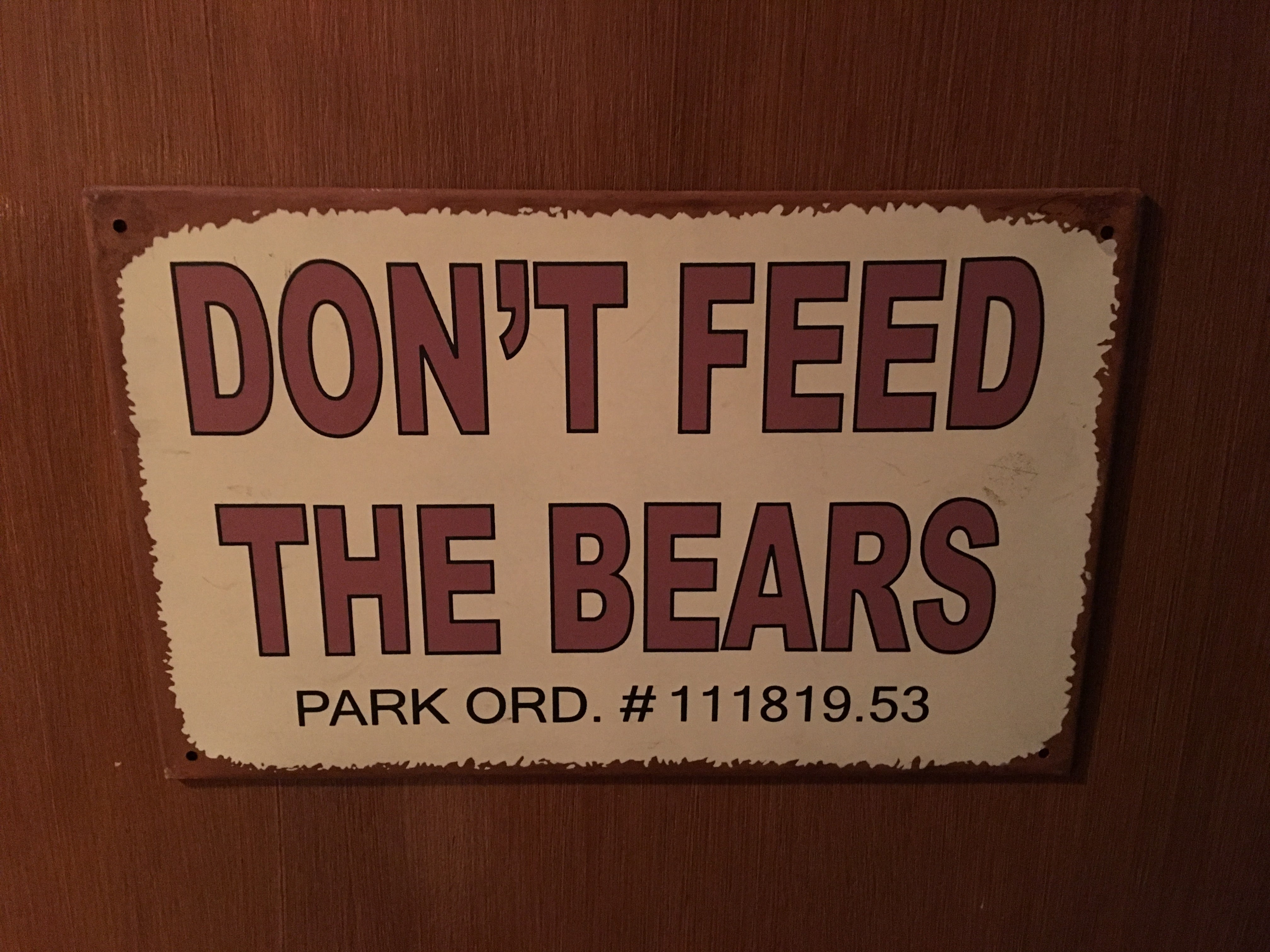 There is a bear proof food locker