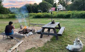 Nick T.'s photo of camping with pets at Sacred Nectar Sanctuary near Plymouth, NH