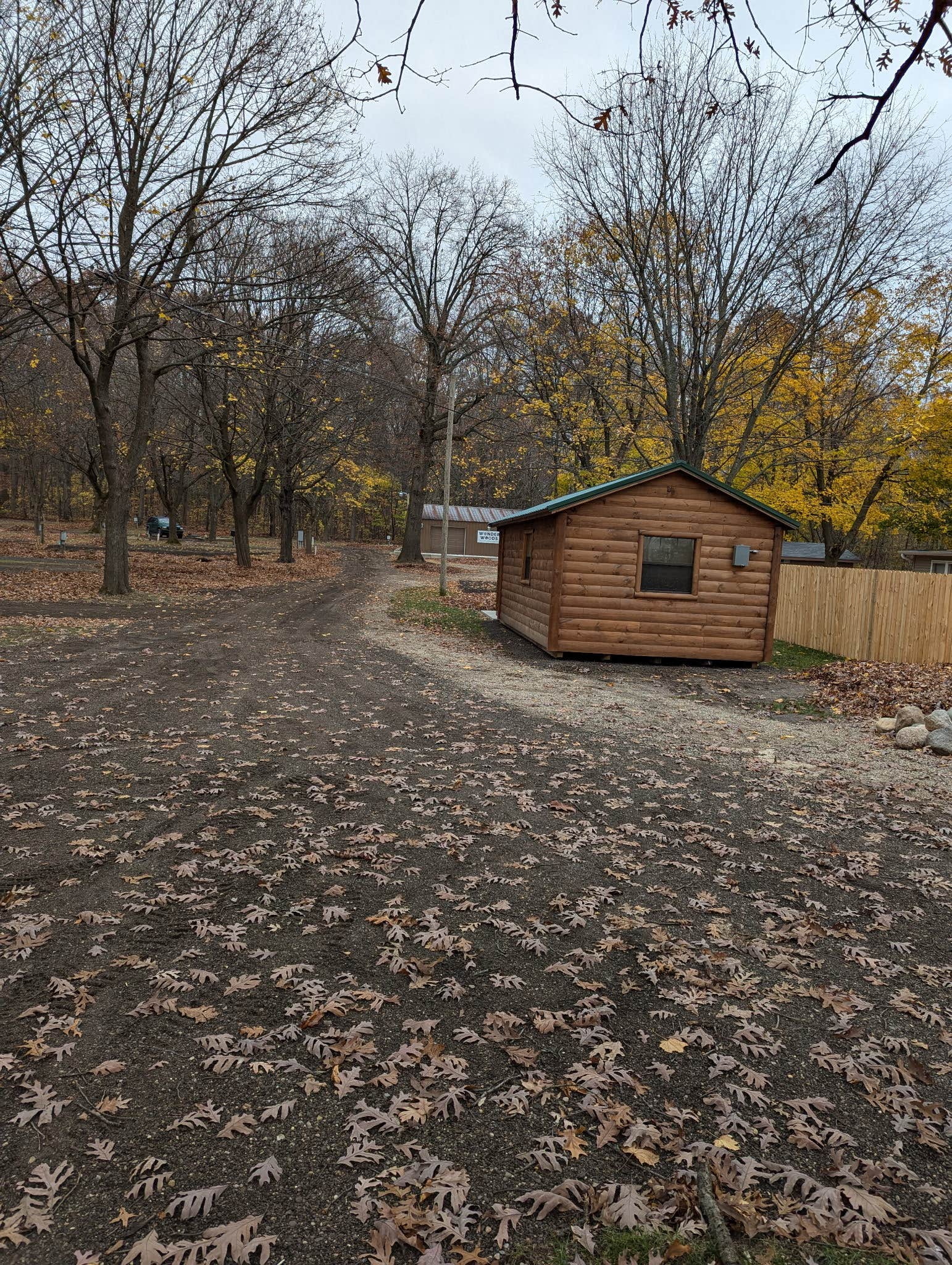 Wonder W.'s photo of a cabin at Wonder Woods Campground of the Sister Lakes near Niles, MI
