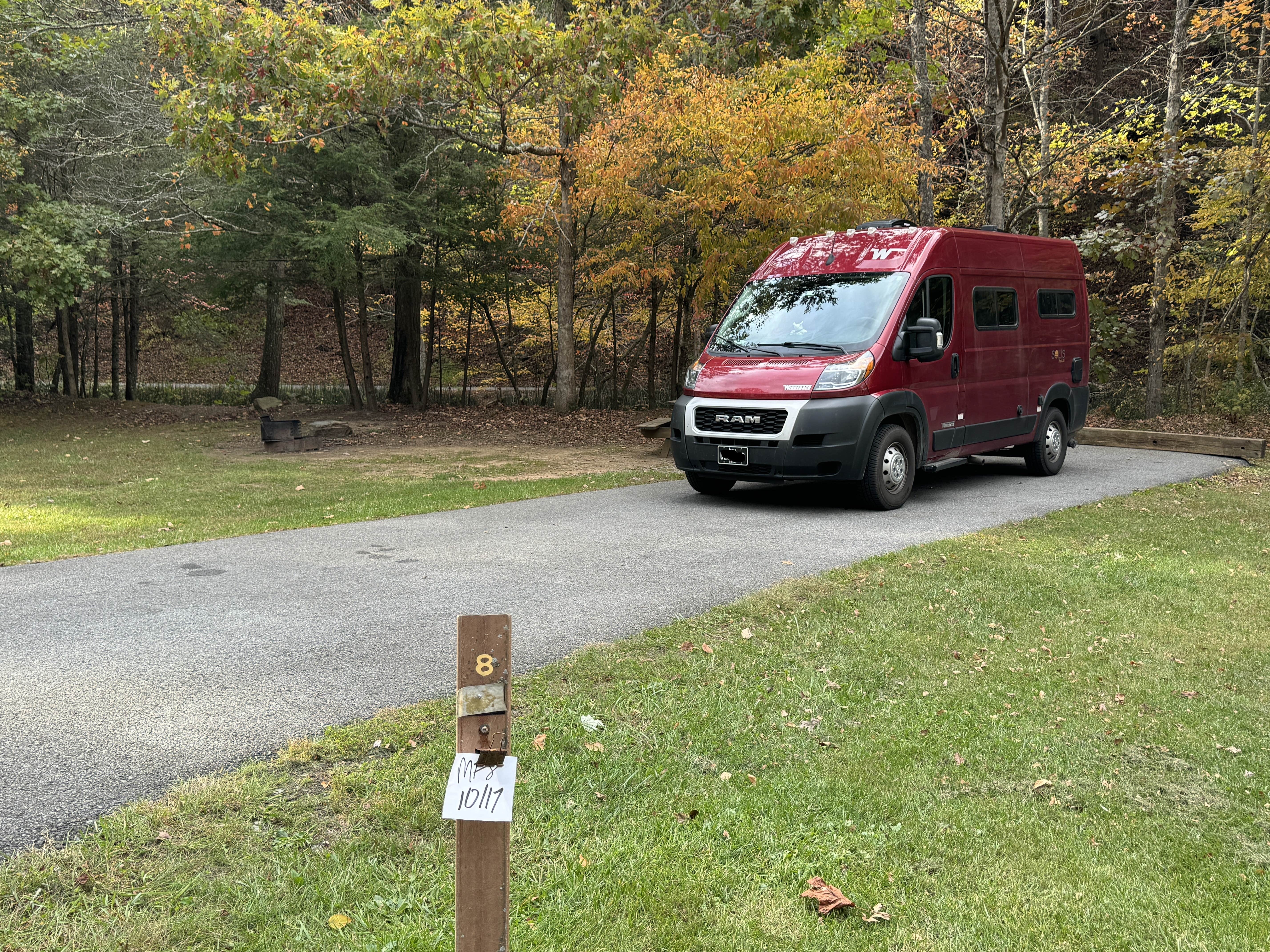 Lee D.'s photo of rv camping at Mash Fork Campground — Camp Creek State Park near Nimitz, WV
