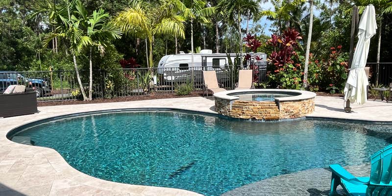 Camper submitted image from Poolside Pines RV Parking with Pool & Hot Tub