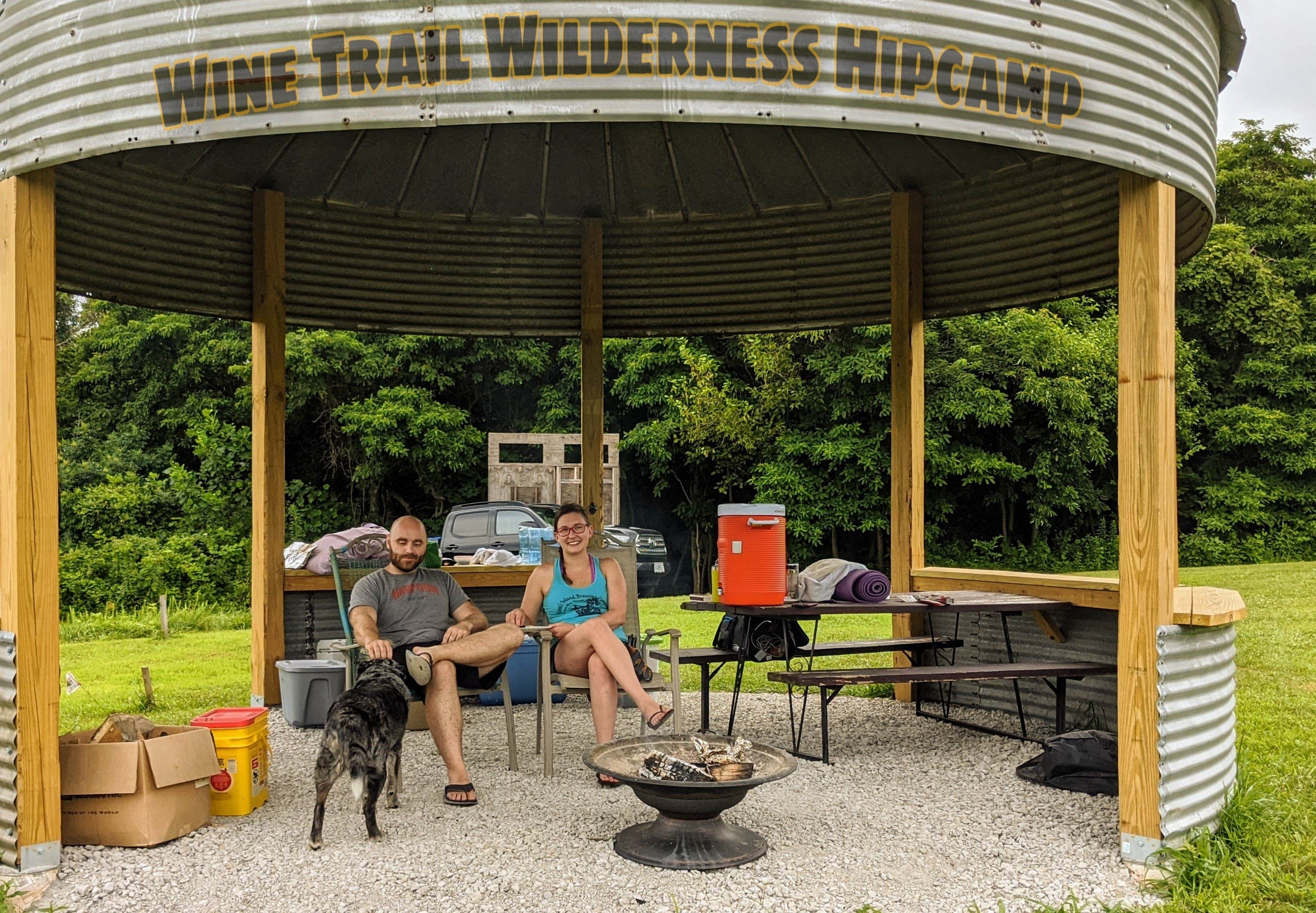 Jon W.'s photo of camping with pets at Wine Trail Wilderness near Cape Girardeau, MO