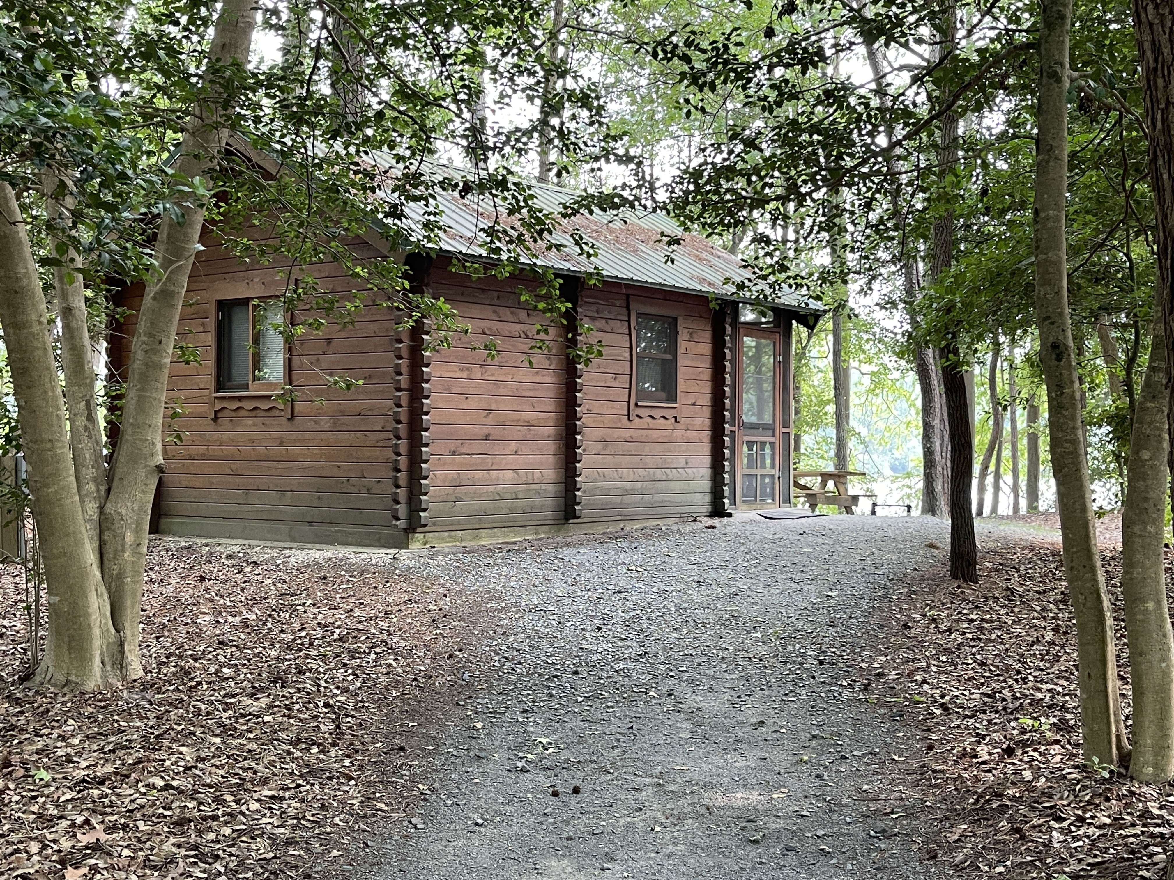 Lee D.'s photo of glamping accommodations at Trap Pond State Park Campground near Ellendale, DE
