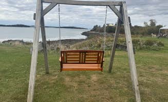 Lee D.'s photo of camping with pets at Sunset Point RV Park near Whiting, ME