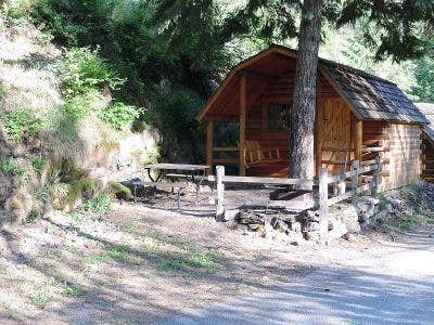 The Dyrt's photo of a cabin at Camp Coeur D Alene near Mullan, ID