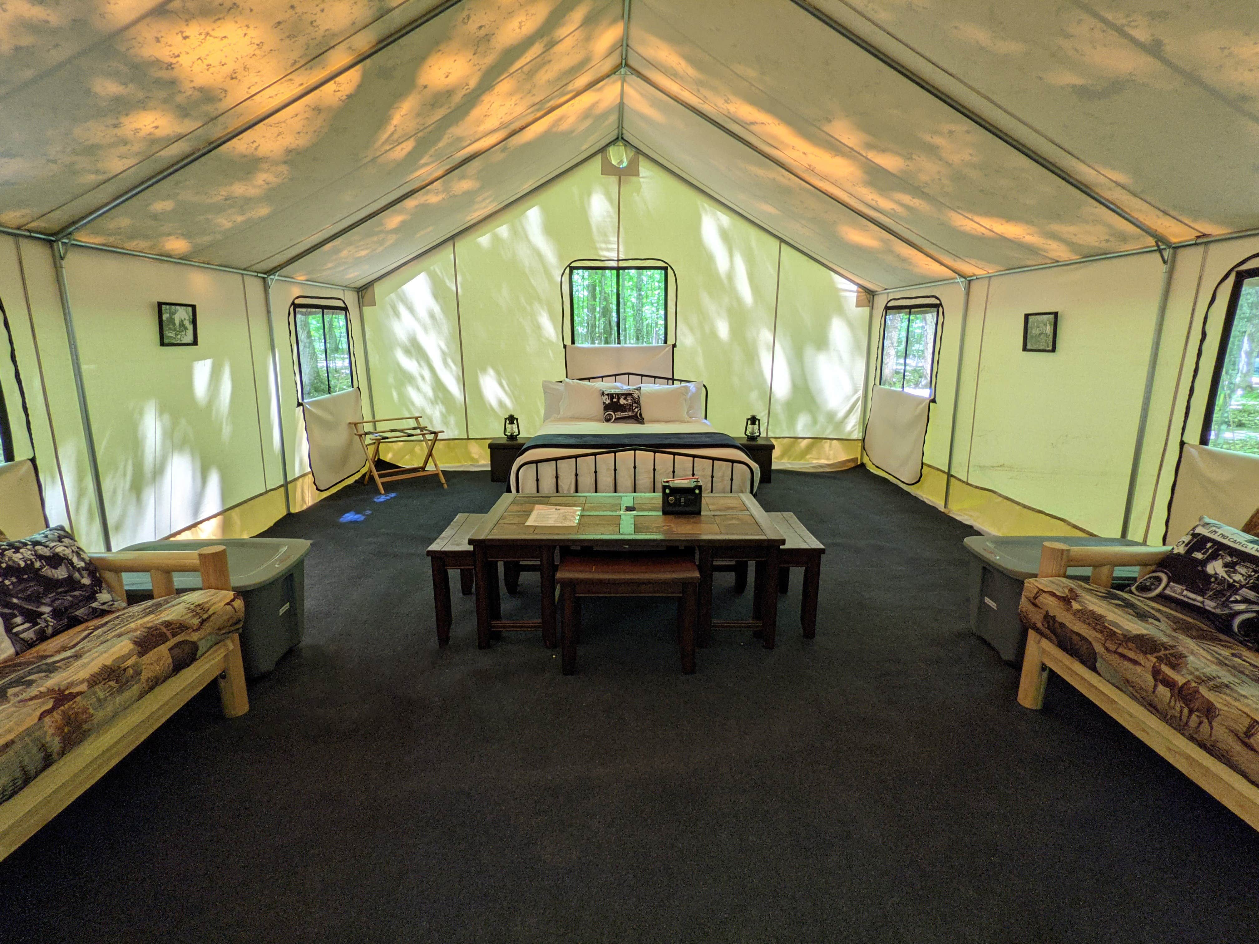 POV R.'s photo of tent camping at Point of View Lake Resort & Glamping Campground near Minocqua, WI