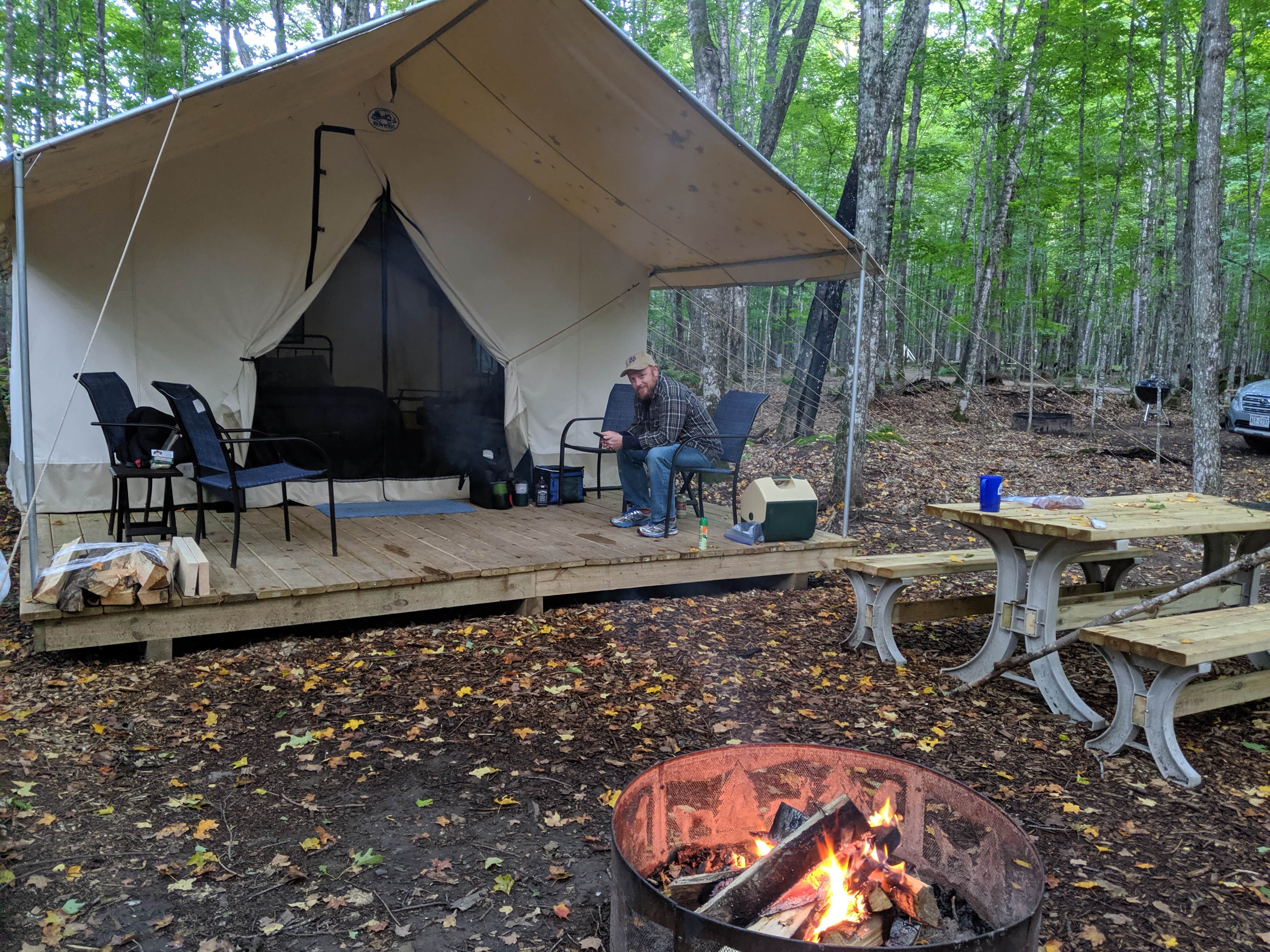 POV R.'s photo of tent camping at Point of View Lake Resort & Glamping Campground near Armstrong Creek, WI