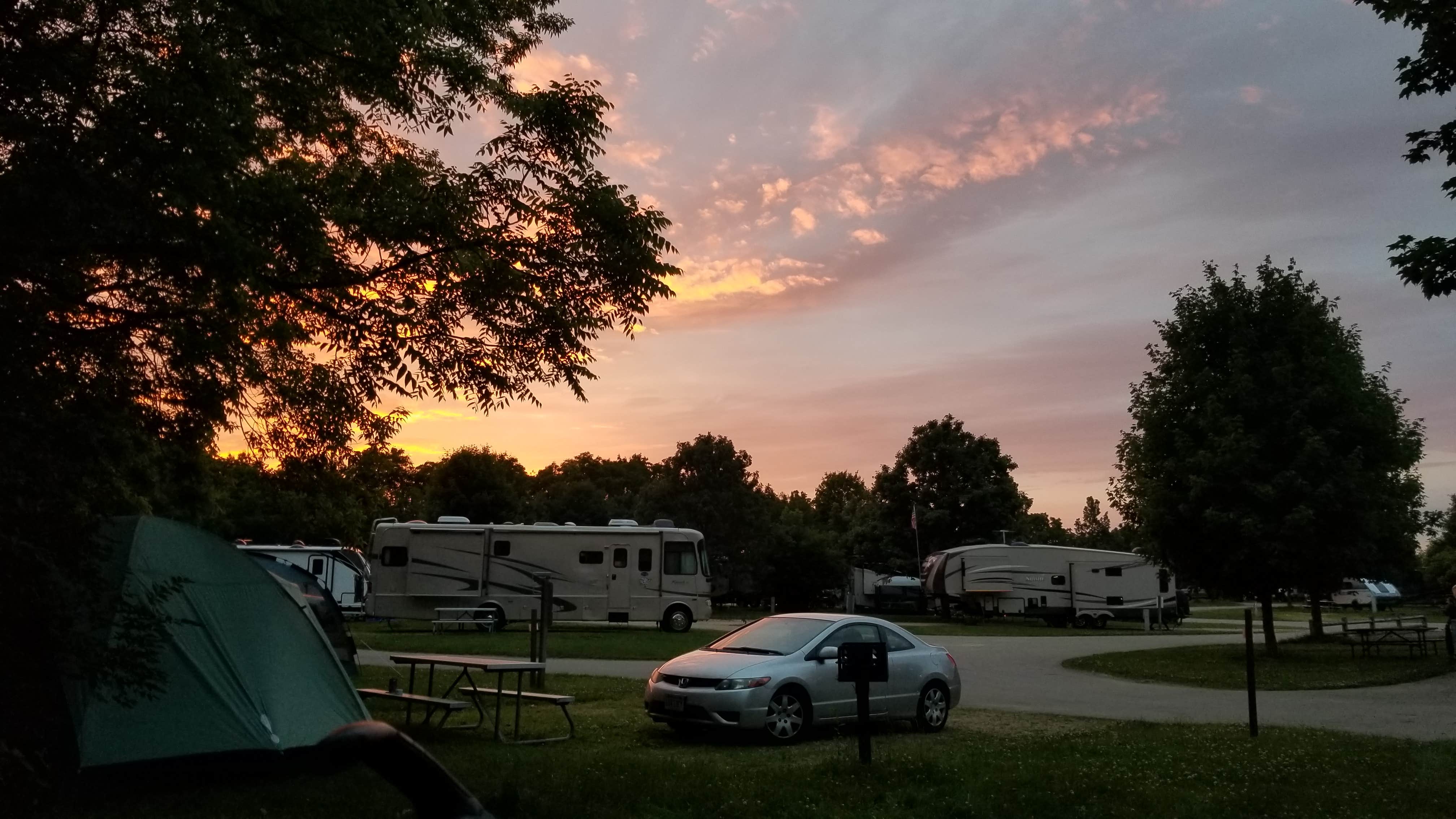 Melissa K.'s photo of rv camping at William G. Lunney Lake Farm Campground (Dane County Park) near Middleton, WI