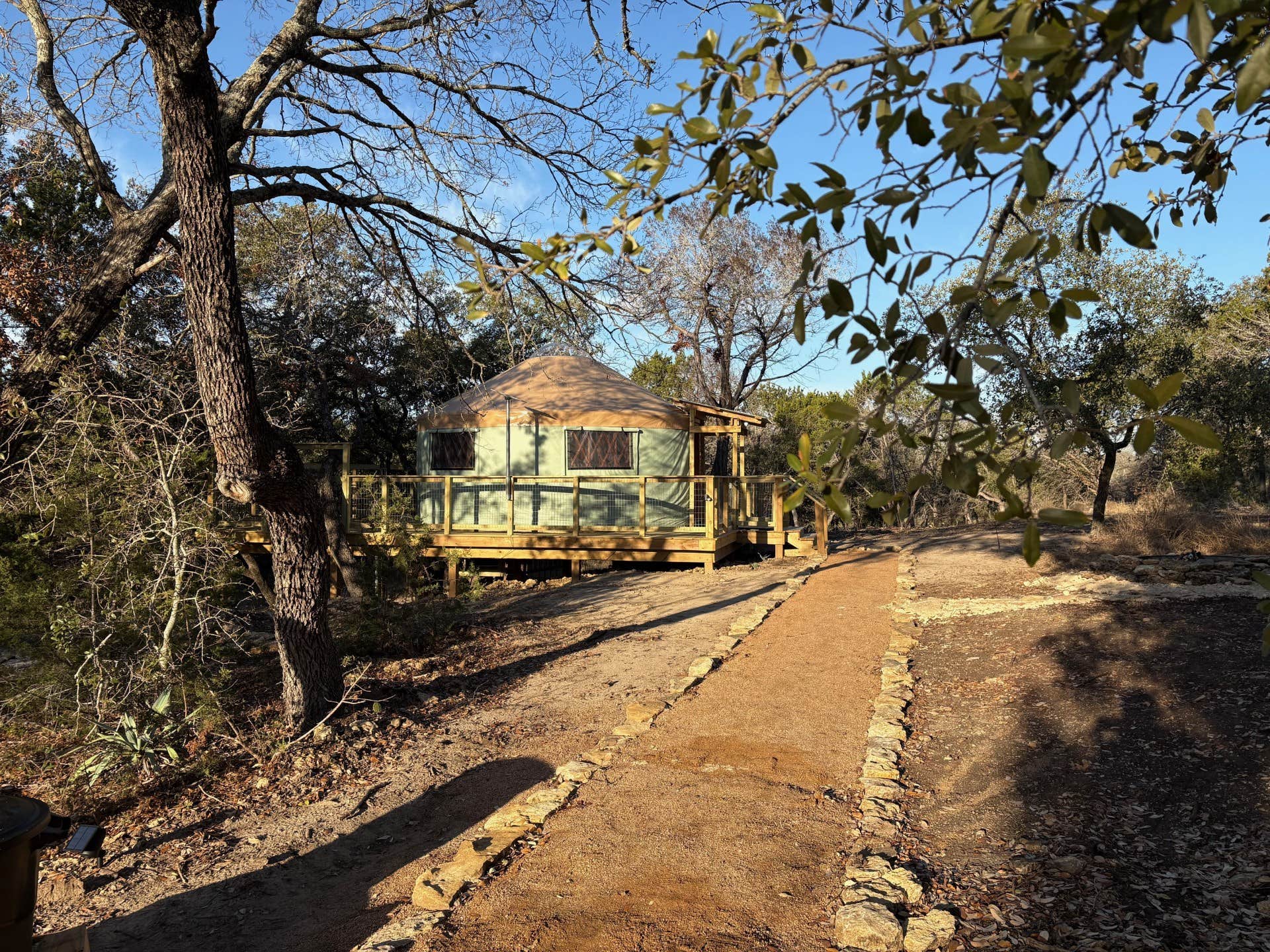 Timothy P.'s photo of glamping accommodations at Pa's Hammock (yurt) in Pennington Grove near Whitney, TX