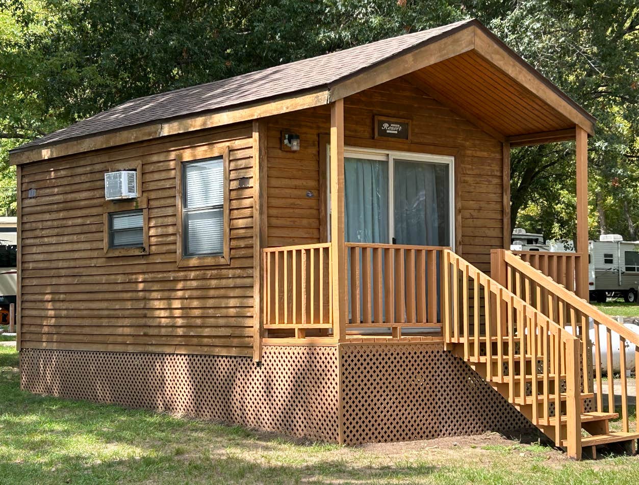 Jennifer H.'s photo of a cabin at Evening Star Camping Resort near Dunlap, IL
