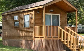 Jennifer H.'s photo of a cabin at Evening Star Camping Resort near Colchester, IL