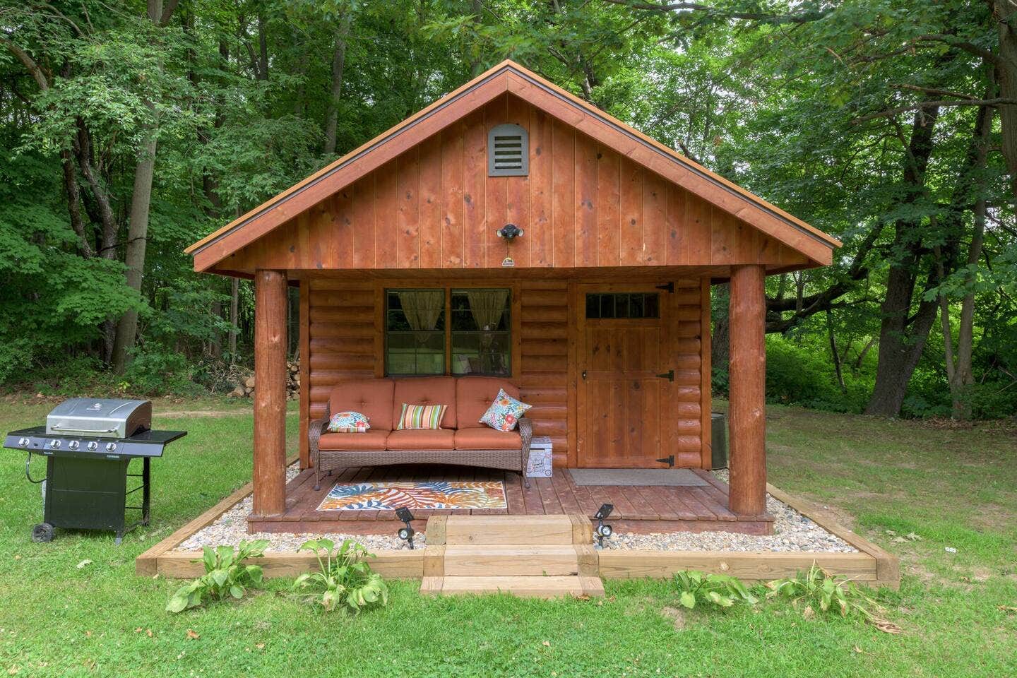 Rachel F.'s photo of a cabin at Wooded Trails near Niles, MI