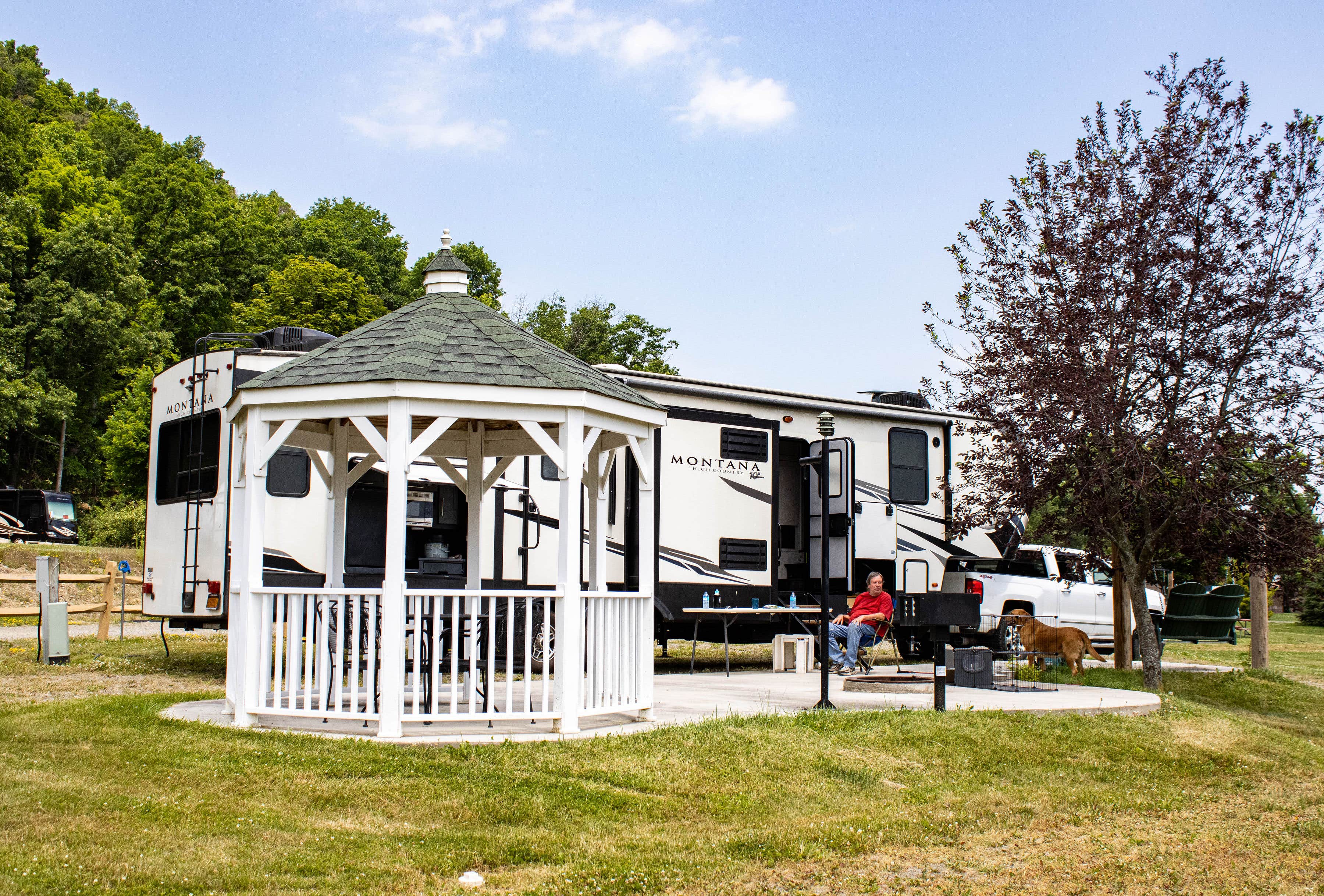 Andrea L.'s photo of camping with pets at Hickory Hill Camping Resort near Canandaigua, NY