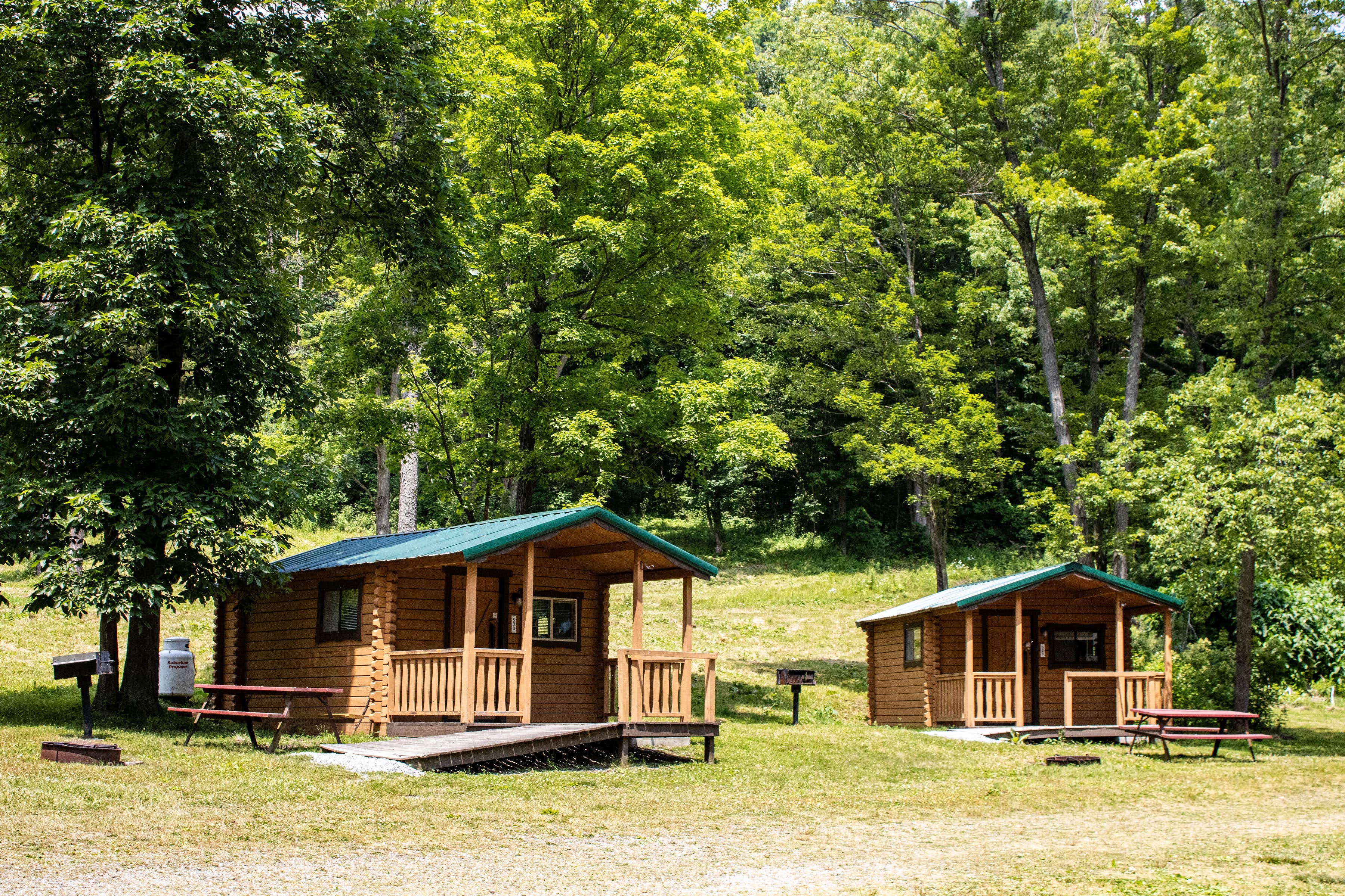 Andrea L.'s photo of a cabin at Hickory Hill Camping Resort near Dresden, NY