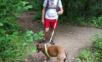 Jennifer H.'s photo of camping with pets at Murray Lake Campground near Grand Blanc, MI