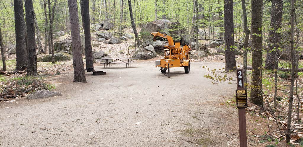 Site 24  Covered Bridge Campground...the campground was just open (May 2019), still had some equipment around