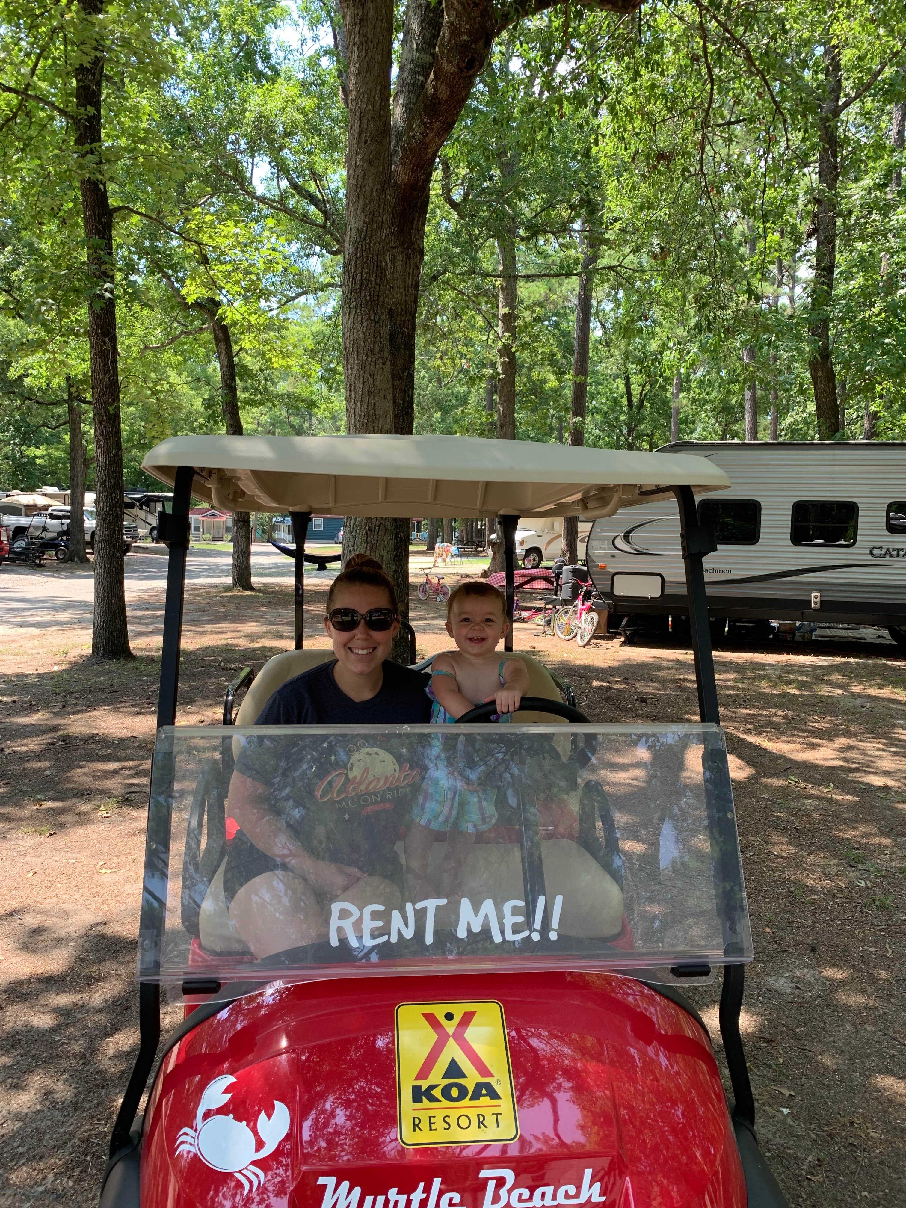 Rental golf cart